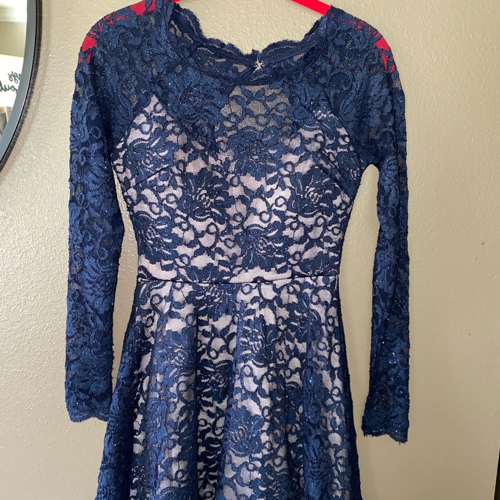 Blue Sparkly Homecoming Dress by My Michelle